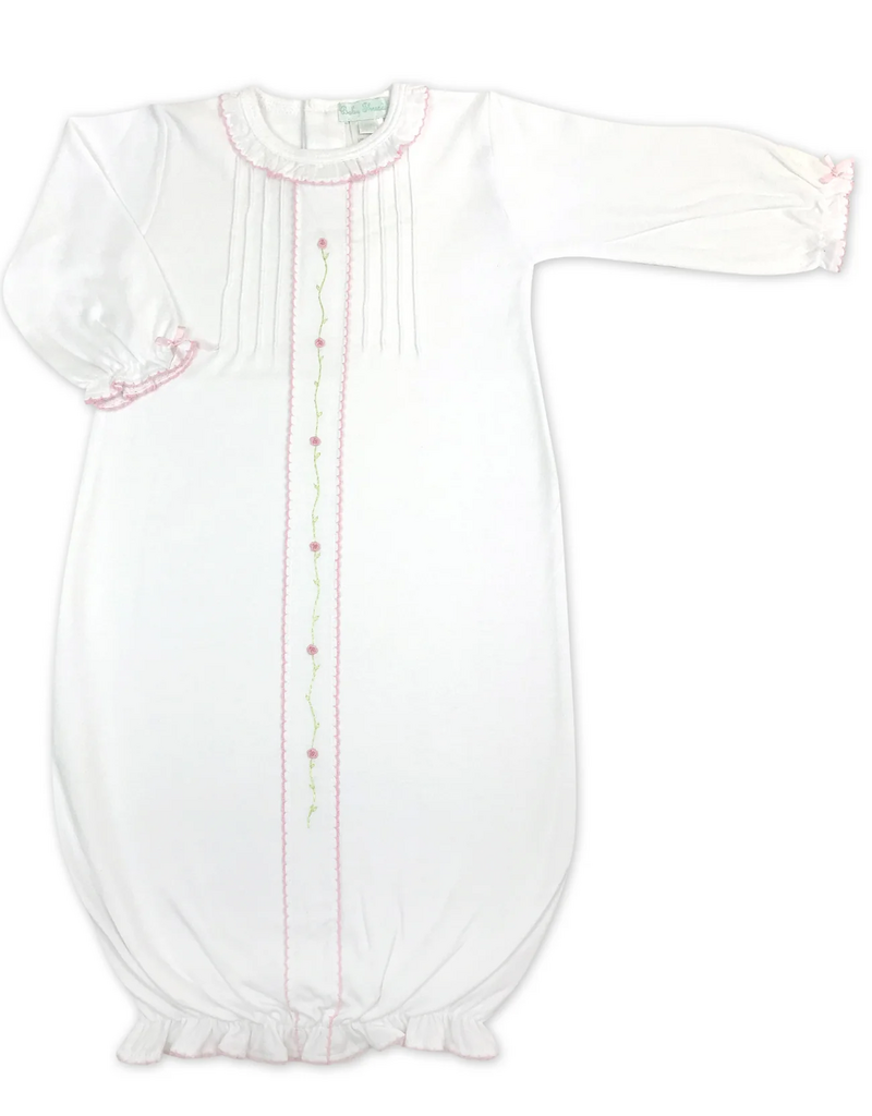 Baby Girls White Rose Converter Gown
