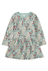 Tea Collection Long Sleeve Pocket Dress Leopard Floral