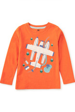 Tea Collection Seaplane Graphic Tee Harvest Pumpkin