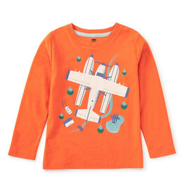 Tea Collection SALE Seaplane Graphic Tee Harvest Pumpkin