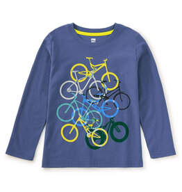 Tea Collection SALE Bike Pile Graphic Tee Regatta Blue