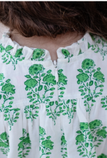 Pink Chicken girls misha scallop 2-piece set - green strawflower