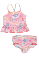 Pink Chicken girls joy tankini - pink seashells