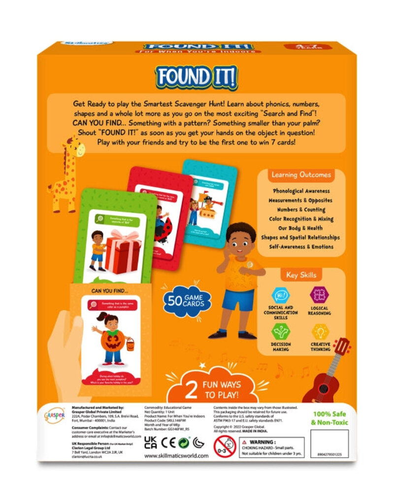 Skillmaticts Found It! Indoor Edition Smart Scavenger Hunt