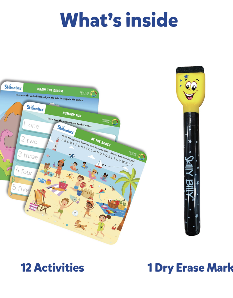 Skillmaticts Preschool Champion Wipe and Write Activity Mats