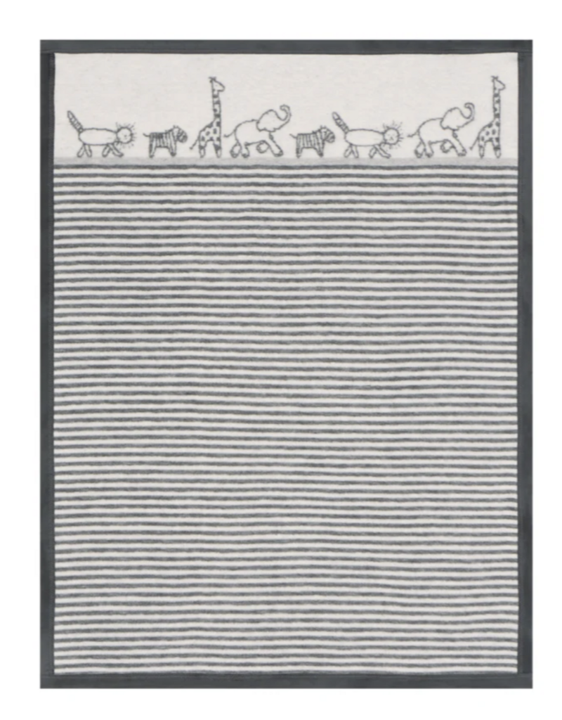 ChappyWrap Jungle Walk Grey Mini Blanket