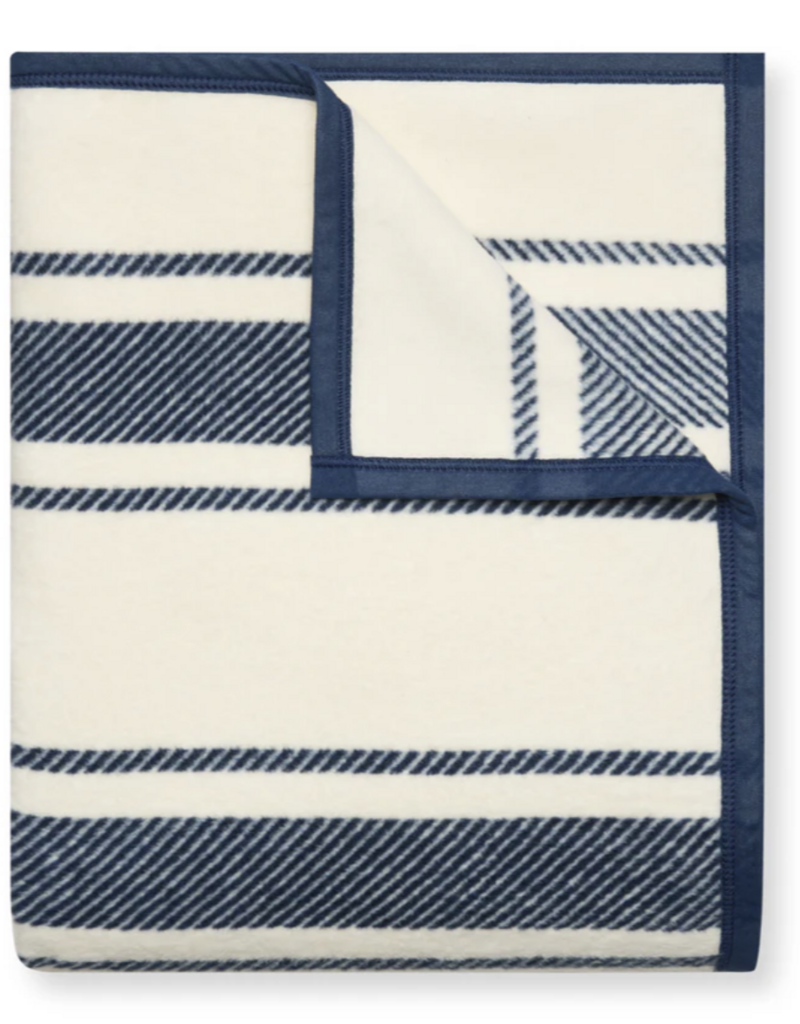 ChappyWrap Dockside Stripe Navy Blanket