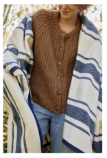 ChappyWrap Dockside Stripe Navy Blanket