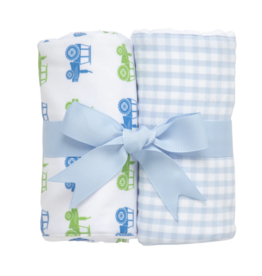 3 Marthas Tractor Set of 2 Burps