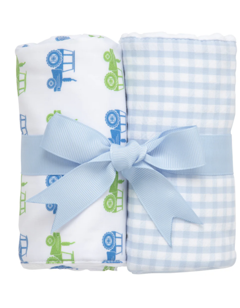 3 Marthas Tractor Set of 2 Burps