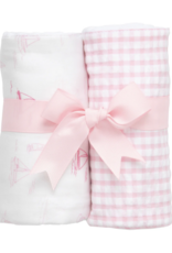 3 Marthas Sailboat Set of 2 Burps Pink