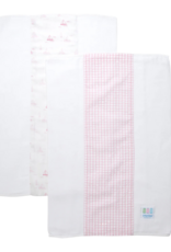 3 Marthas Sailboat Set of 2 Burps Pink