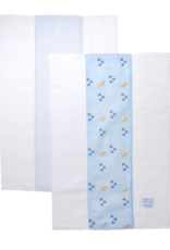 3 Marthas Puppy Set of 2 Burps Blue