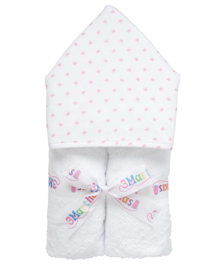 3 Marthas Bow Pink Fabric Everykid Towel