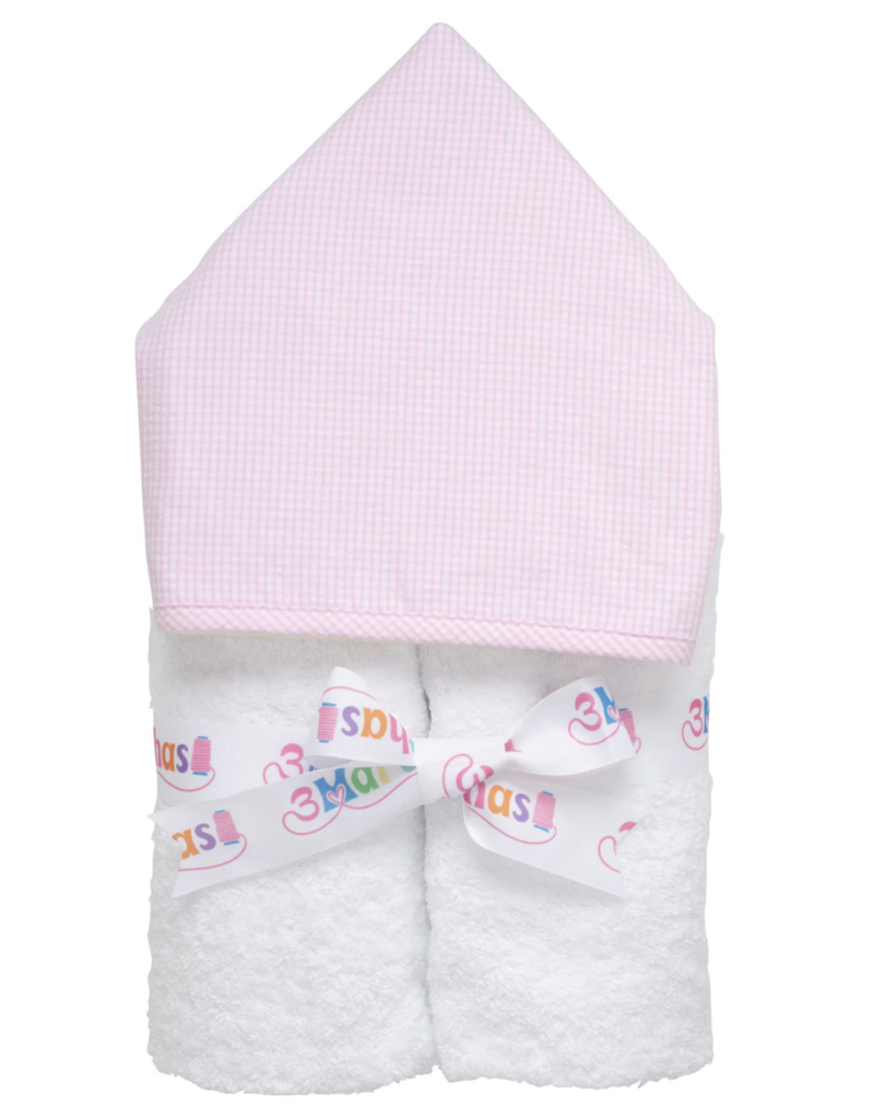 3 Marthas Big Check Pink Everykid Towel