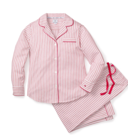 Petite Plume SALE Womens Twill PJ Set Antique Red Ticking
