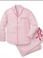 Petite Plume Mens Twill PJ Set Antique Red Ticking