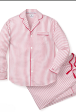 Petite Plume Mens Twill PJ Set Antique Red Ticking