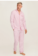 Petite Plume Mens Twill PJ Set Antique Red Ticking