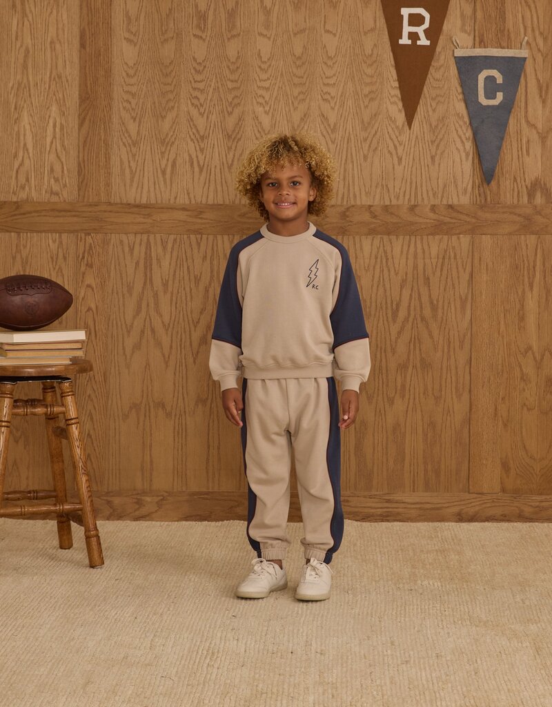 Rylee + Cru Inc. PANELED SWEATSHIRT || STONE