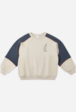 Rylee + Cru Inc. PANELED SWEATSHIRT || STONE