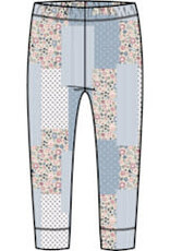 miles the label PATCHWORK LEGGING KNIT-BLUE LT.