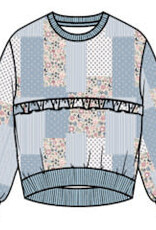 miles the label L/S PATCHWORK SWEATSHIRT