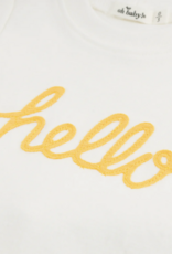 oh baby! 'HELLO' GOLDEN 2PC SET CREAM