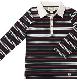 Me & Henry SALE Rupert Navy/Red Stripe Rugby