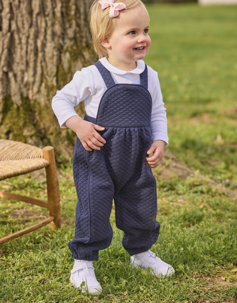 Little English Quilted Overall Navy