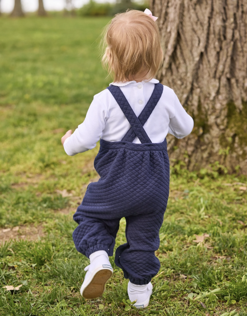 Little English Quilted Overall Navy