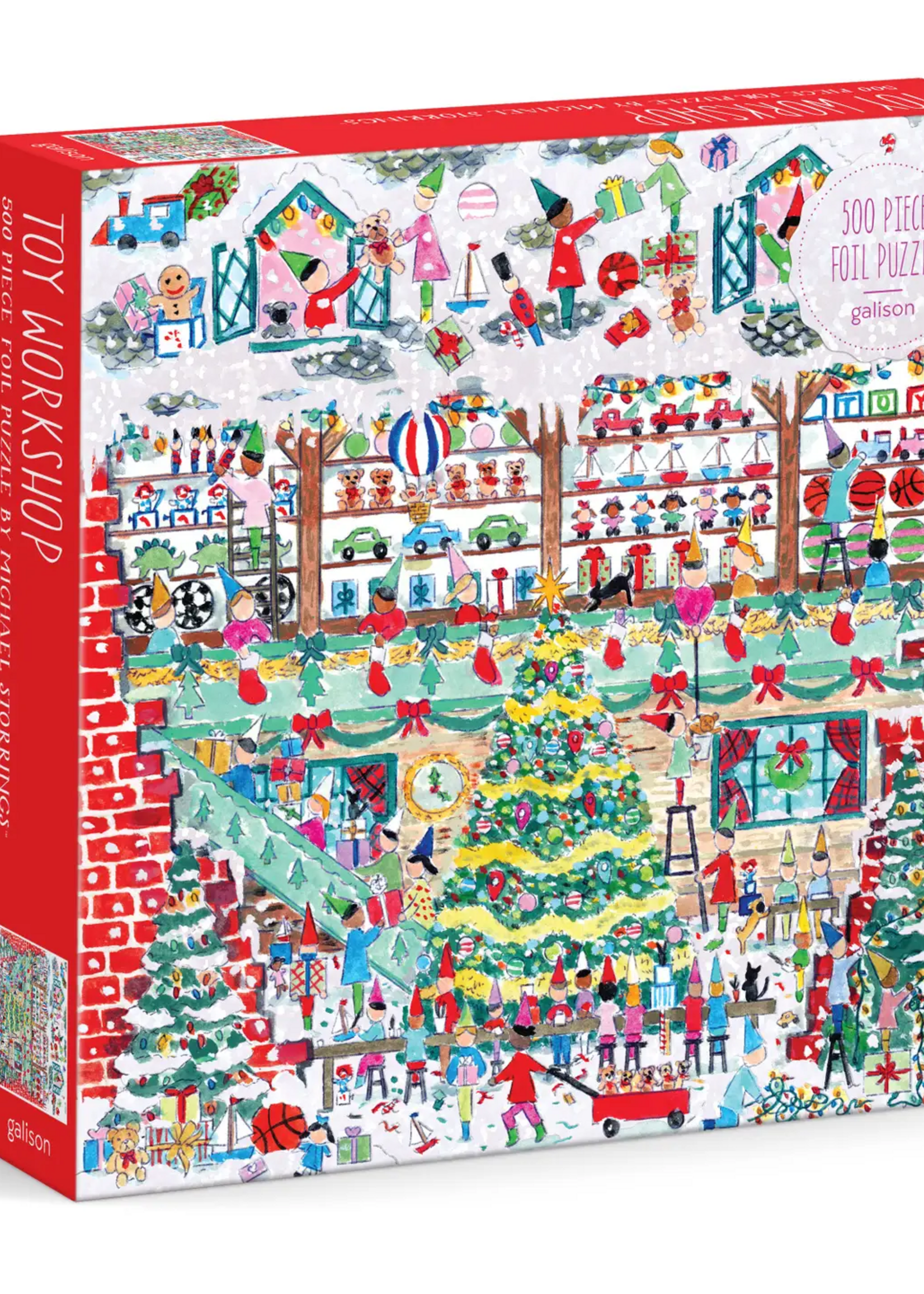 Michael Storrings Toy Workshop 500 Pc Foil Puzzle