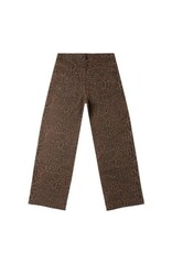 Rylee + Cru Inc. BAGGY WIDE LEG DENIM || LEOPARD TEEN BROWN