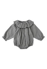 Rylee + Cru Inc. COLETTE ROMPER BL58ACK GINGHAM
