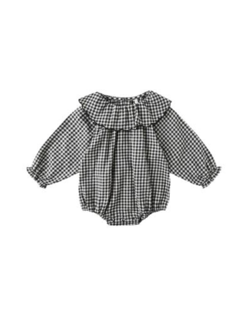Rylee + Cru Inc. COLETTE ROMPER BL58ACK GINGHAM
