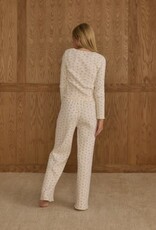 Rylee + Cru Inc. RIBBED LOUNGE SET || NATURAL DITSY TEEN