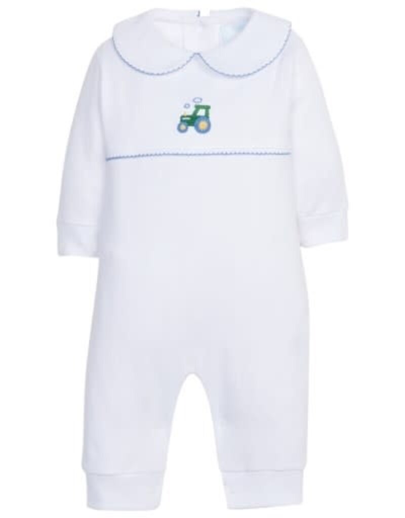 Little English Crochet Playsuit Tractor