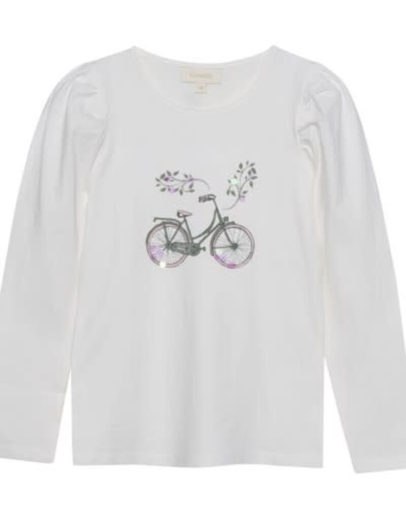 L/S T-SHIRT w/BIKE PRINT CLOUD