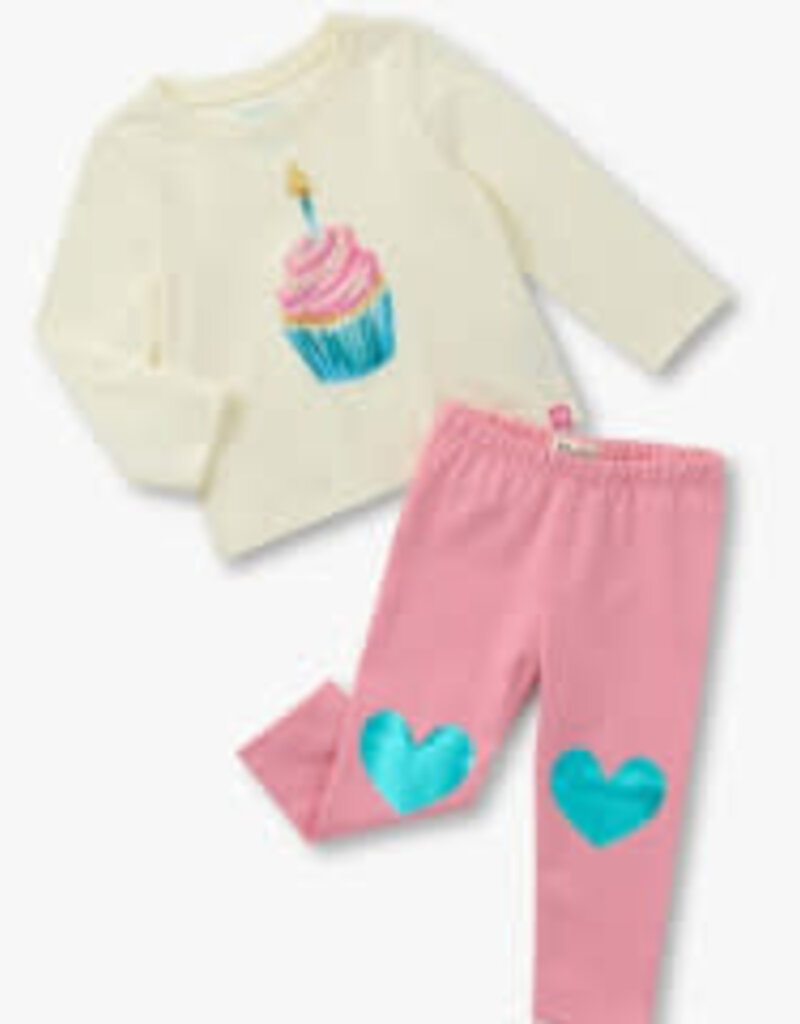 Hatley Kids cupcake tee and legging set