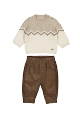 Mayoral Brown Pant/Sweater Set