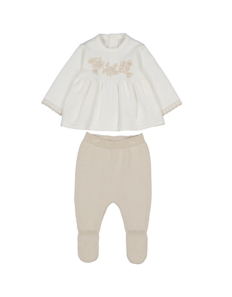 Mayoral Knit Top w/Rose Legging