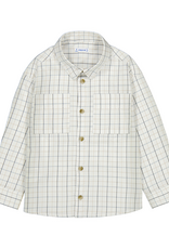 Mayoral L/S Cream Check Buttondown Shirt