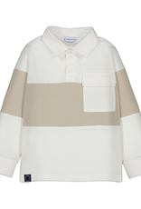 Mayoral L/S Cream Khaki Polo w/Pocket