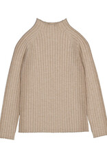 Mayoral Rib Mock Neck Sweater Toffee