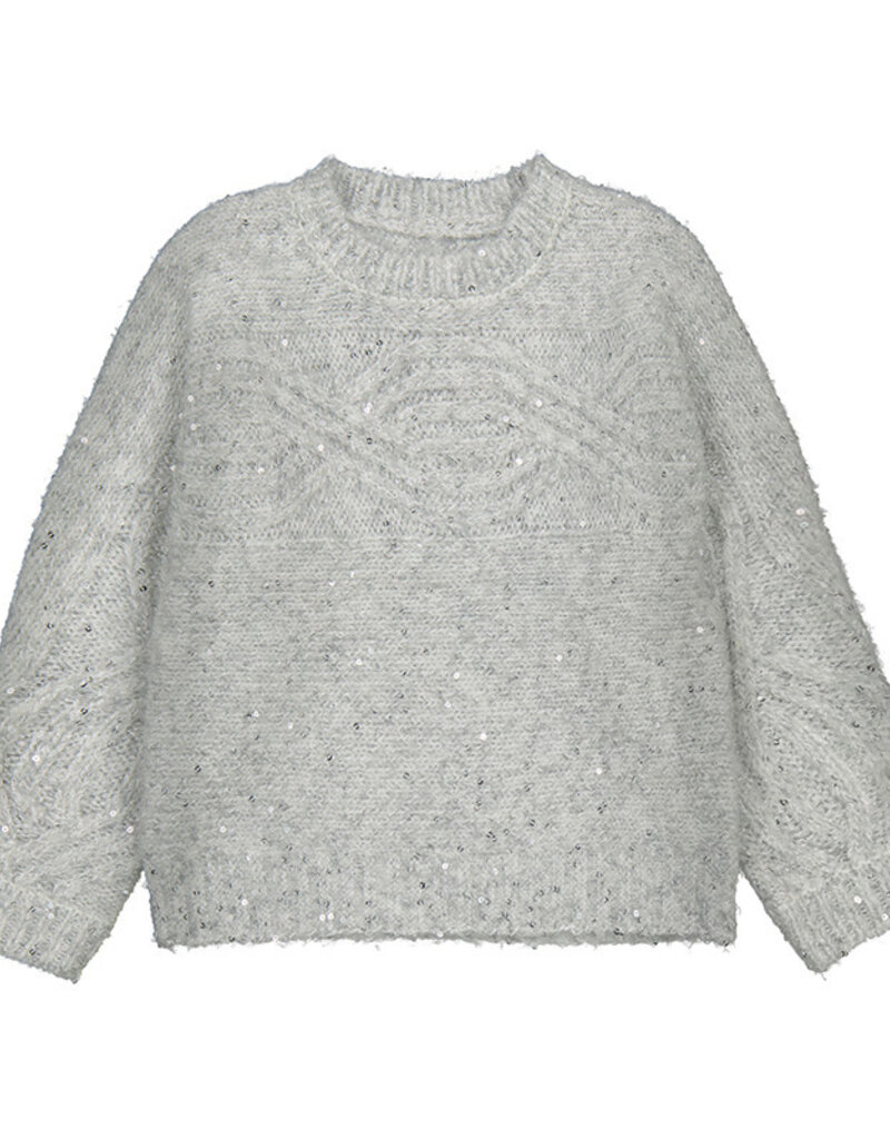 Mayoral Silver Sequin Sweater