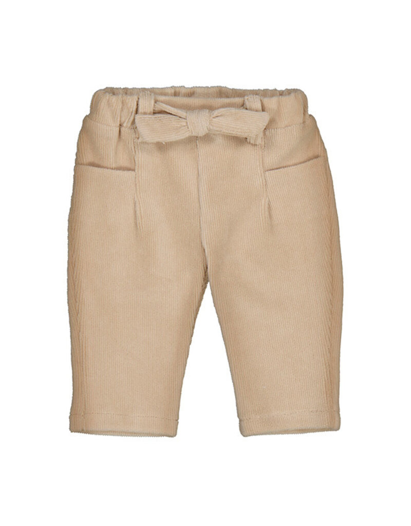 Mayoral Tan Knit Ribbed Pants