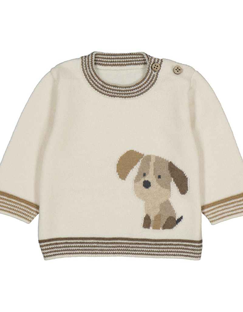 Mayoral Tan Sweater w/Puppy