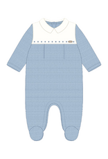 Mayoral Velour Cloud Blue Footie