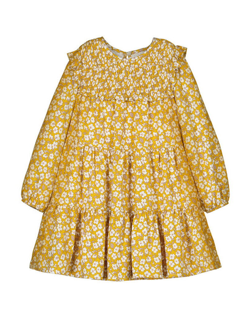 Mayoral Yellow Flower Print Dress