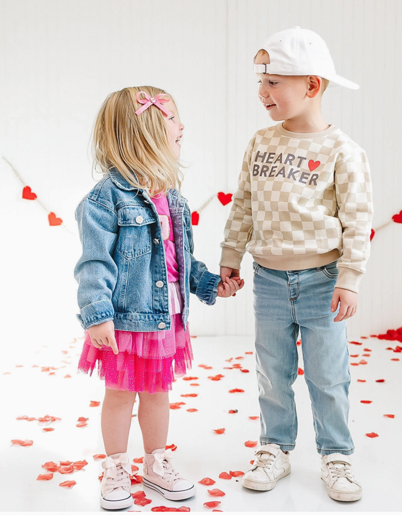 Heartbreaker Checkered Valentine Sweatshirt